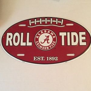 Alabama Crimson Tide Car/Truck Football Tag